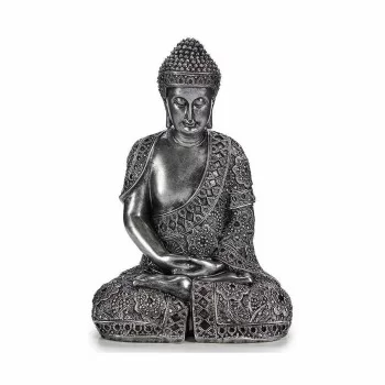Decorative Figure Buddha Sitting Silver 17 x 32,5 x 22 cm... 2