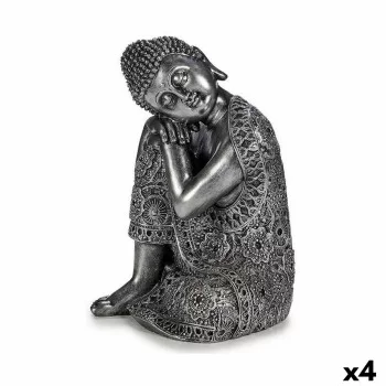 Decorative Figure Buddha Sitting Silver 20 x 30 x 20 cm...