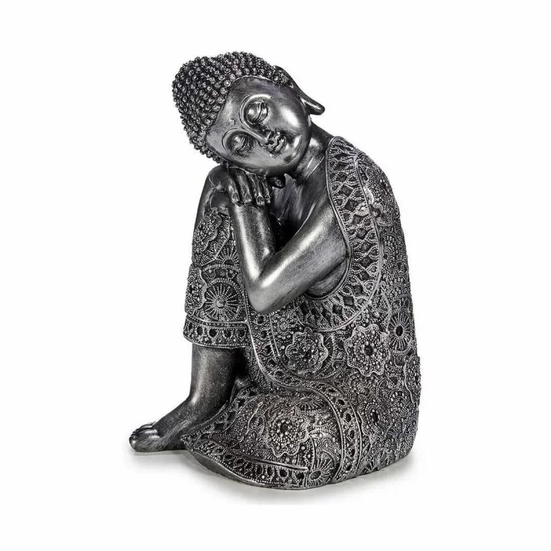 Decorative Figure Buddha Sitting Silver 20 x 30...