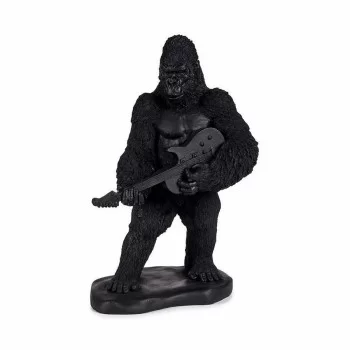 Decorative Figure Gorilla Guitar Black 17,5 x 38 x 27 cm... 2