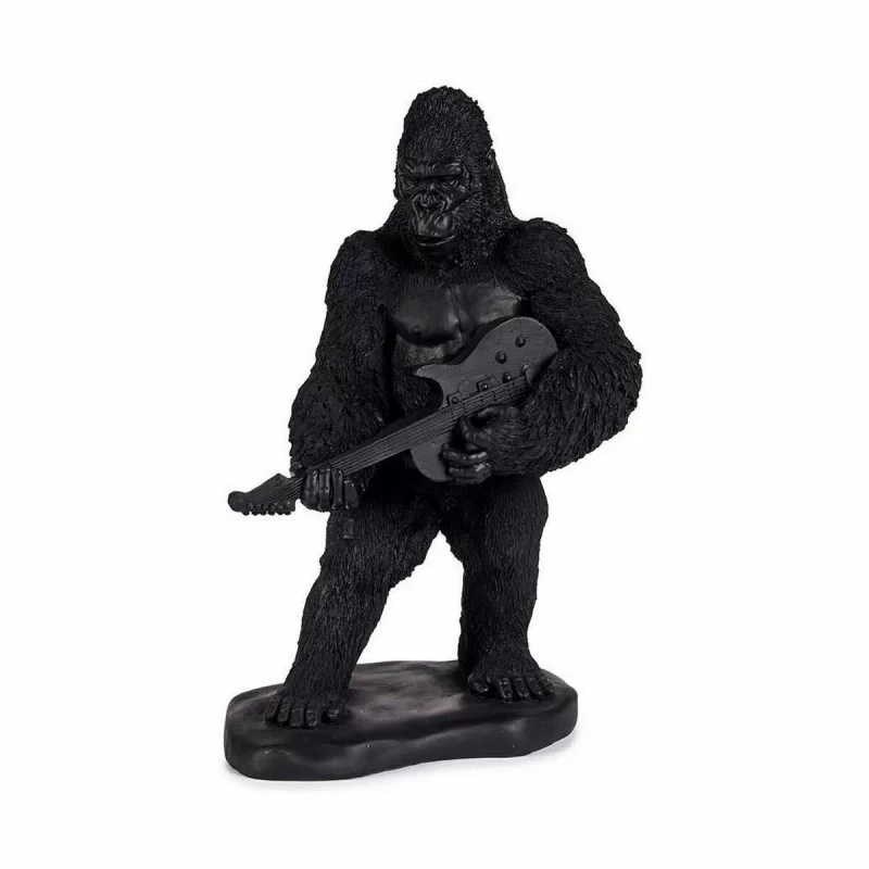 Decorative Figure Gorilla Guitar Black 17,5 x...