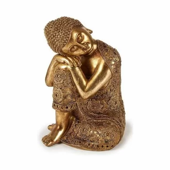 Decorative Figure Buddha Sitting Golden 20 x 30 x 20 cm... 2
