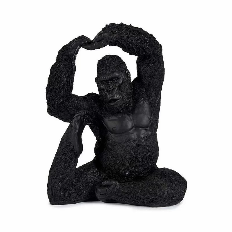 Decorative Figure Yoga Gorilla Black 15,2 x...