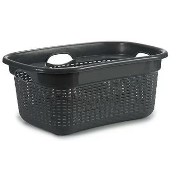 Laundry Basket Grey Plastic 25 L 42,5 x 25,5 x 63,5 cm... 2