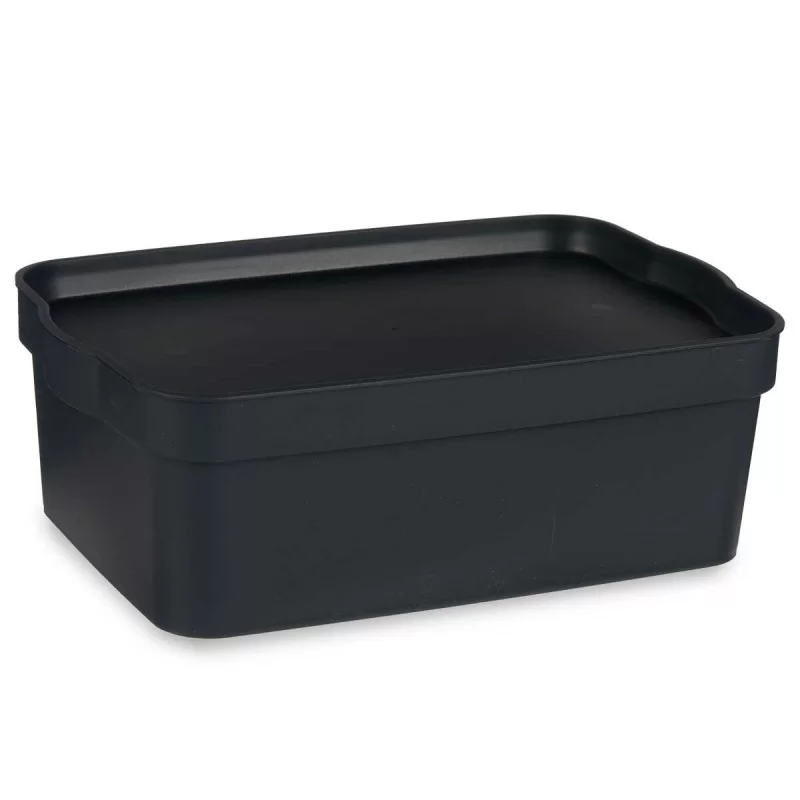 Storage Box with Lid Anthracite Plastic 6 L 21...