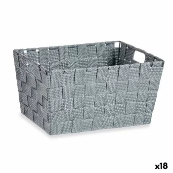 Multi-purpose basket Grey Cloth 5 L 30,4 x 14 x 20 cm (18...