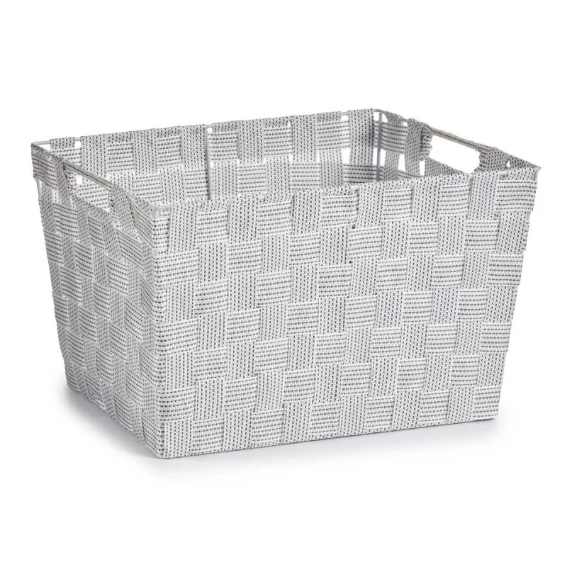Laundry Basket White Cloth 10 L 25 x 20 x 35 cm...