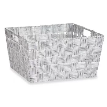Multi-purpose basket White Cloth 30,4 x 14 x 20 cm (18... 2