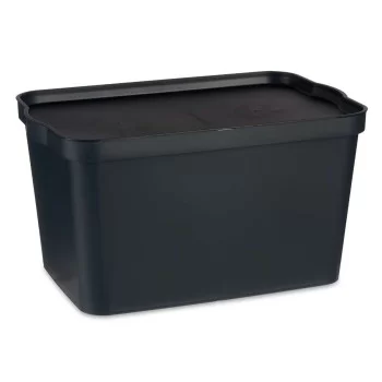 Storage Box with Lid Anthracite Plastic 24 L 29,3 x 24,5... 2