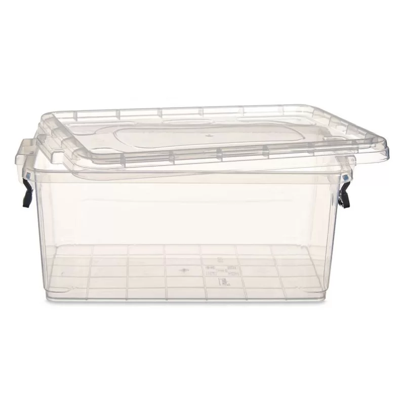 Storage Box with Lid Transparent Plastic 8,5 L...