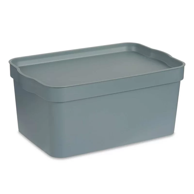 Storage Box with Lid Grey Plastic 7,5 L 21 x...