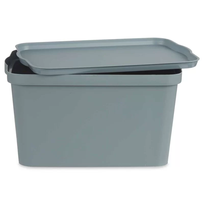 Storage Box with Lid Grey Plastic 24 L 29,3 x...