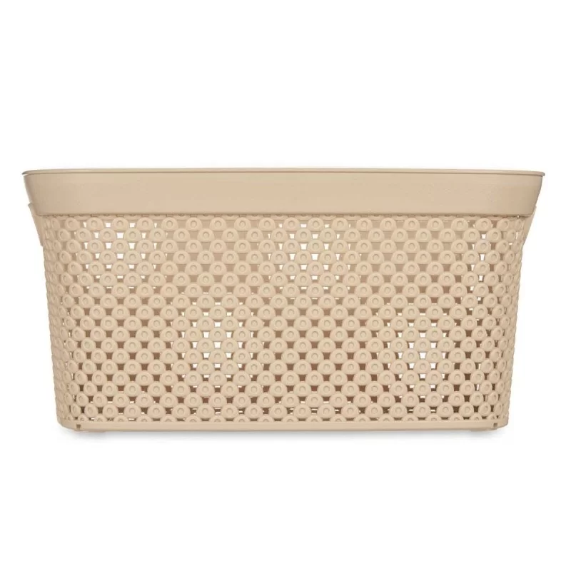 Laundry Basket Beige Plastic 10 L 24 x 17 x 35...