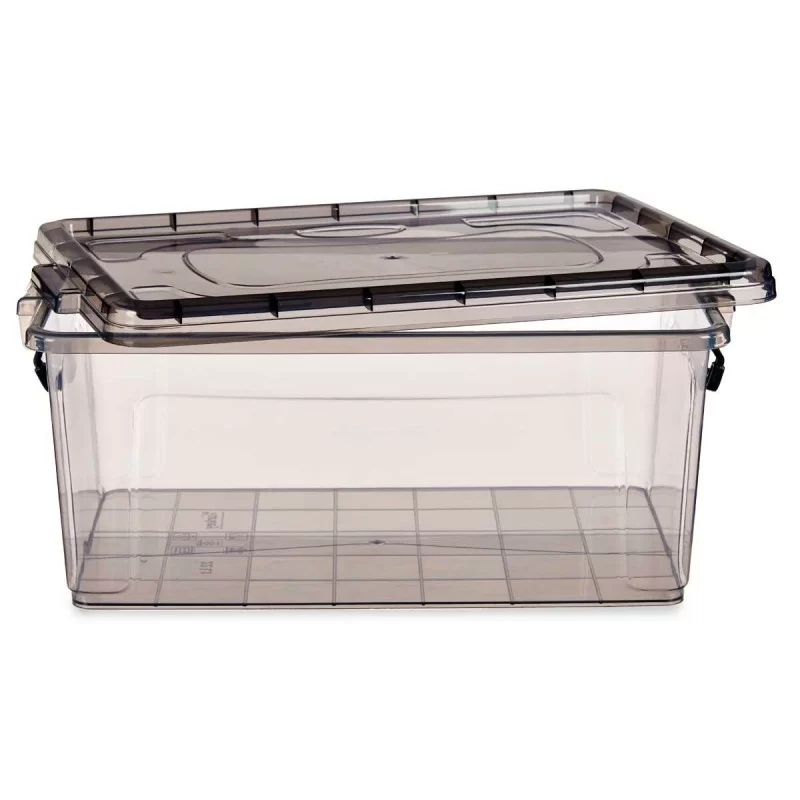 Storage Box with Lid Anthracite Plastic 22 L 32...