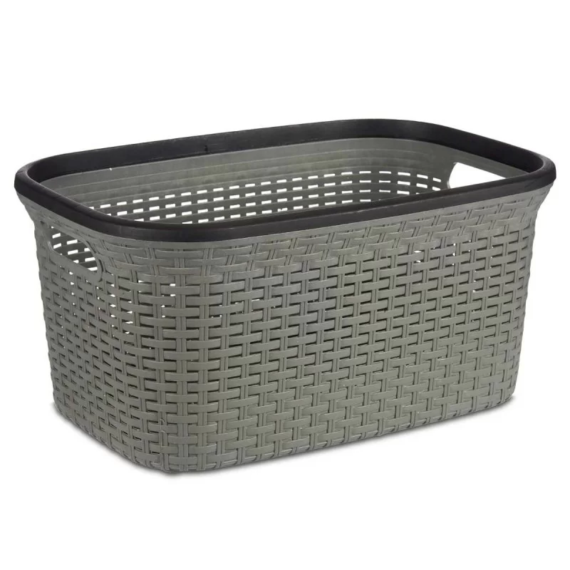 Laundry Basket Grey Plastic 36 L 36 x 25,5 x 53...
