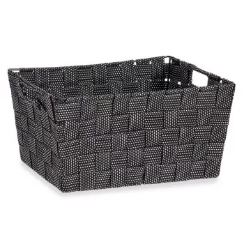 Multi-purpose basket Black Cloth 20 x 14 x 30 cm (18 Units) 2