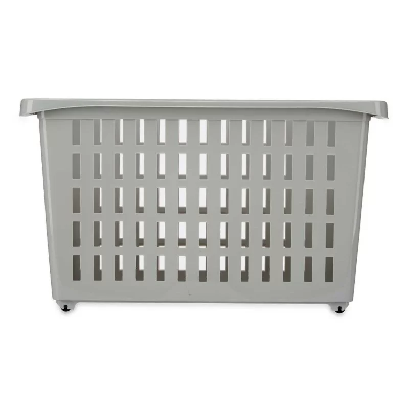 Multi-purpose basket With wheels Grey Plastic...