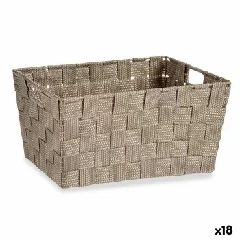 Multi-purpose basket Brown Cloth 5 L 30,4 x 14 x 20 cm...