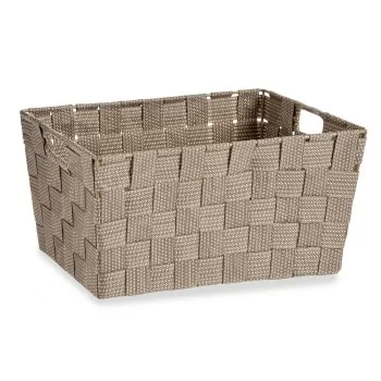 Multi-purpose basket Brown Cloth 5 L 30,4 x 14 x 20 cm... 2