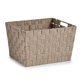Laundry Basket Beige Cloth 10 L 25 x 20 x 35,5 cm (12 Units) 2