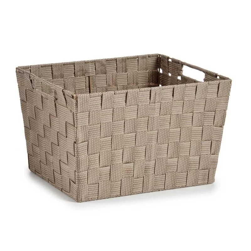 Laundry Basket Beige Cloth 10 L 25 x 20 x 35,5...