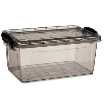 Storage Box with Lid Anthracite Plastic 8,5 L 24 x 16 x... 2