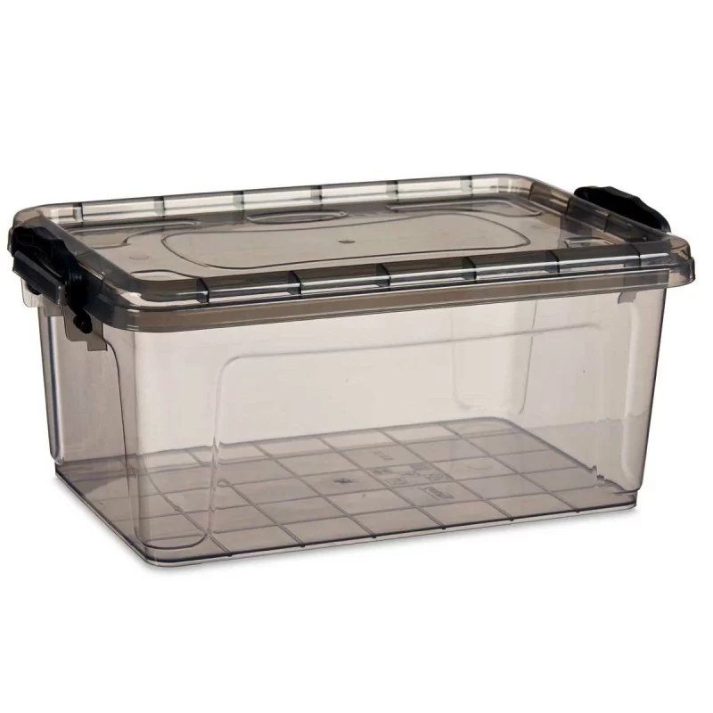 Storage Box with Lid Anthracite Plastic 8,5 L...
