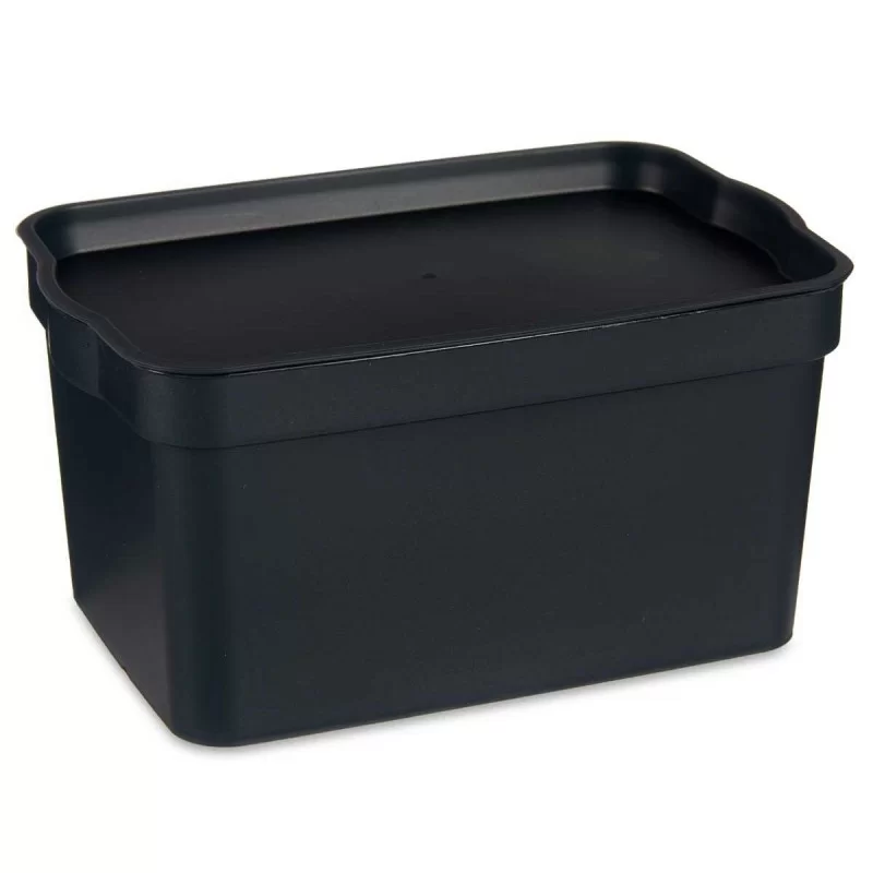 Storage Box with Lid Anthracite Plastic 2,3 L...