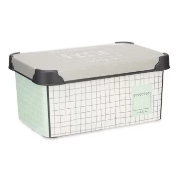 Storage Box with Lid Home Graph paper Plastic 5 L 19 x... 2