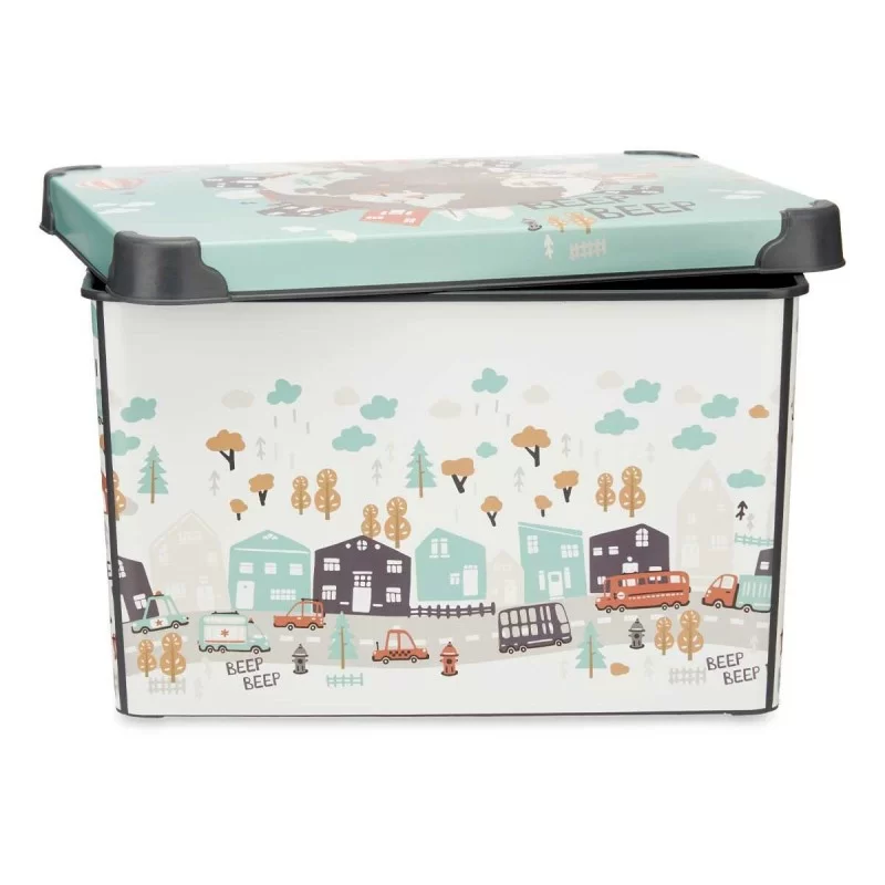 Storage Box with Lid Children's Road 22 L...