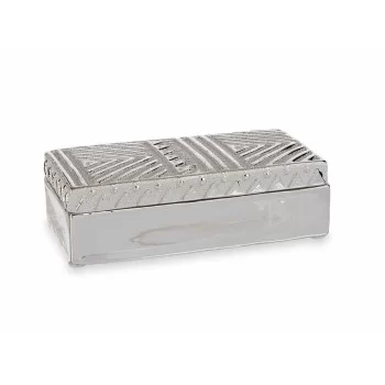 Jewelry box Silver Ceramic 10,2 x 6,3 x 20,5 cm (6 Units) 2