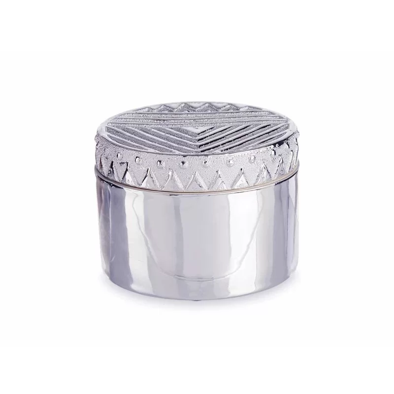 Jewelry box Silver Ceramic 13,5 x 9,5 x 13,5 cm...