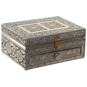 Jewelry box DKD Home Decor 17,5 x 12,5 x 8,5 cm Champagne...