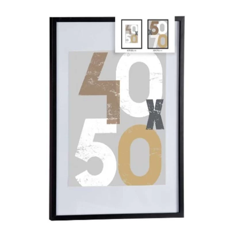 Wall photo frame Black Plastic MDF Wood 52,5 x...