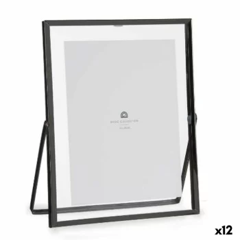 Photo frame Black Metal Glass Plastic 20,5 x 1 x 25,2 cm...