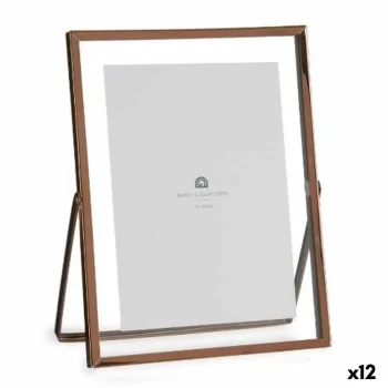 Photo frame Copper Metal Glass Plastic 18,5 x 1 x 23 cm...