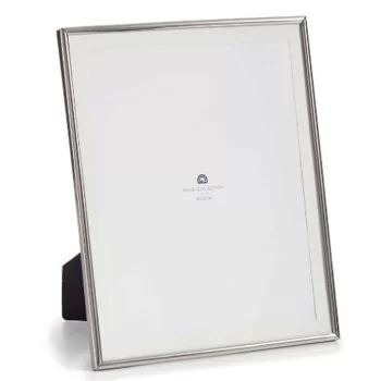 Photo frame Silver Crystal Steel 23 x 28 x 15 cm (12 Units) 2