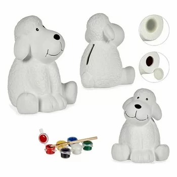 Paint Your Own Money Box Dog Ceramic 11 x 12,5 x 10,8 cm... 2