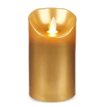 LED Candle Golden 8 x 8 x 15 cm (12 Units) 2