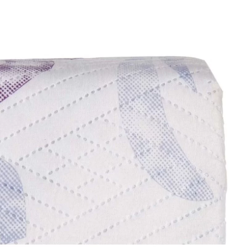 Reversible Bedspread 240 x 260 cm White Purple...