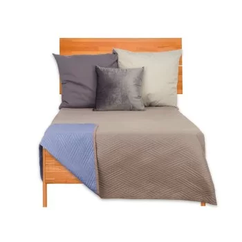 Reversible Bedspread 240 x 260 cm Blue Grey (6 Units) 2