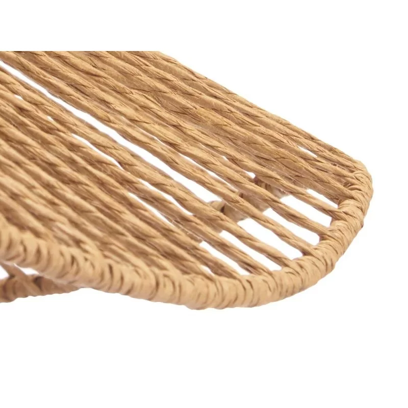 Ceiling Light Rope 60 W Brown Black Metal Paper...