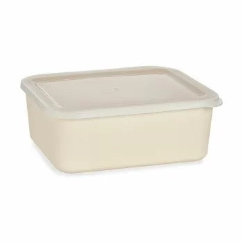 Storage Box with Lid Yellow 17 x 8 x 23,5 cm (6 Units) 2