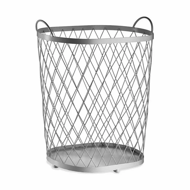Basket Silver Metal 40 L 31 x 54,7 x 46,5 cm (4...