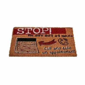 Doormat Stop Black Red Natural Coconut Fibre 40 x 1,5 x... 2
