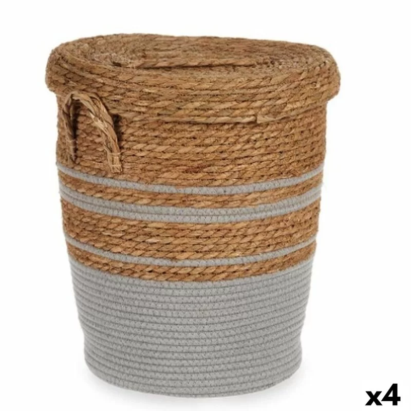 Basket Brown Grey 36 x 43 x 36 cm (4 Units)