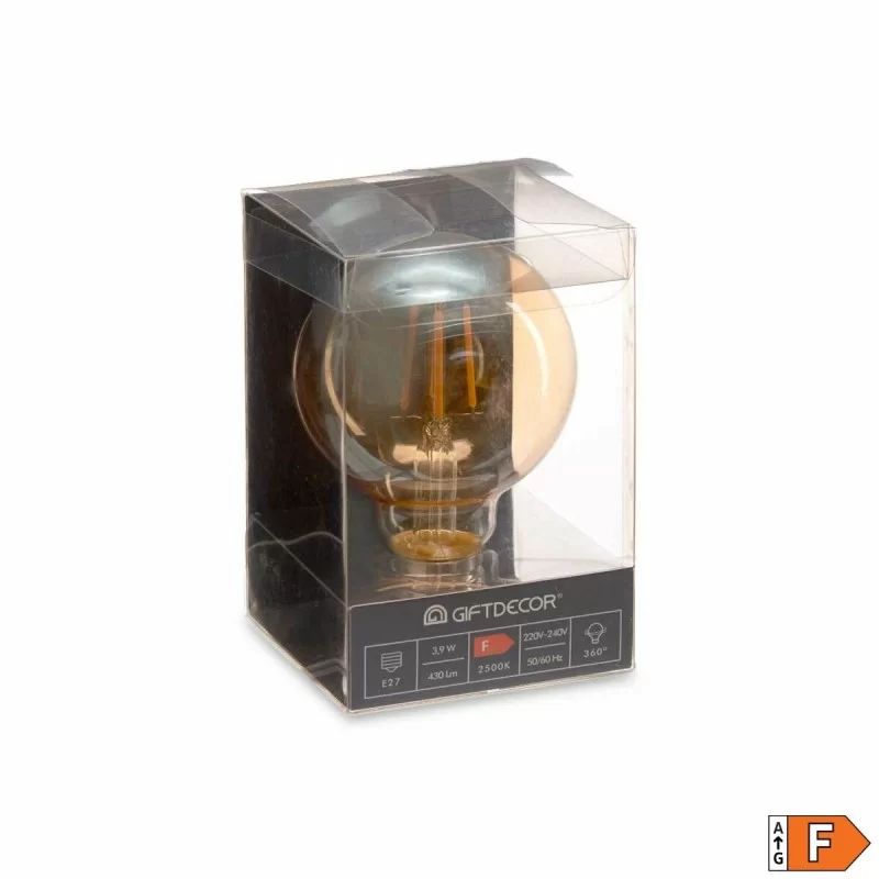 LED lamp E27 Vintage Transparent 4 W 8 x 12 x 8...