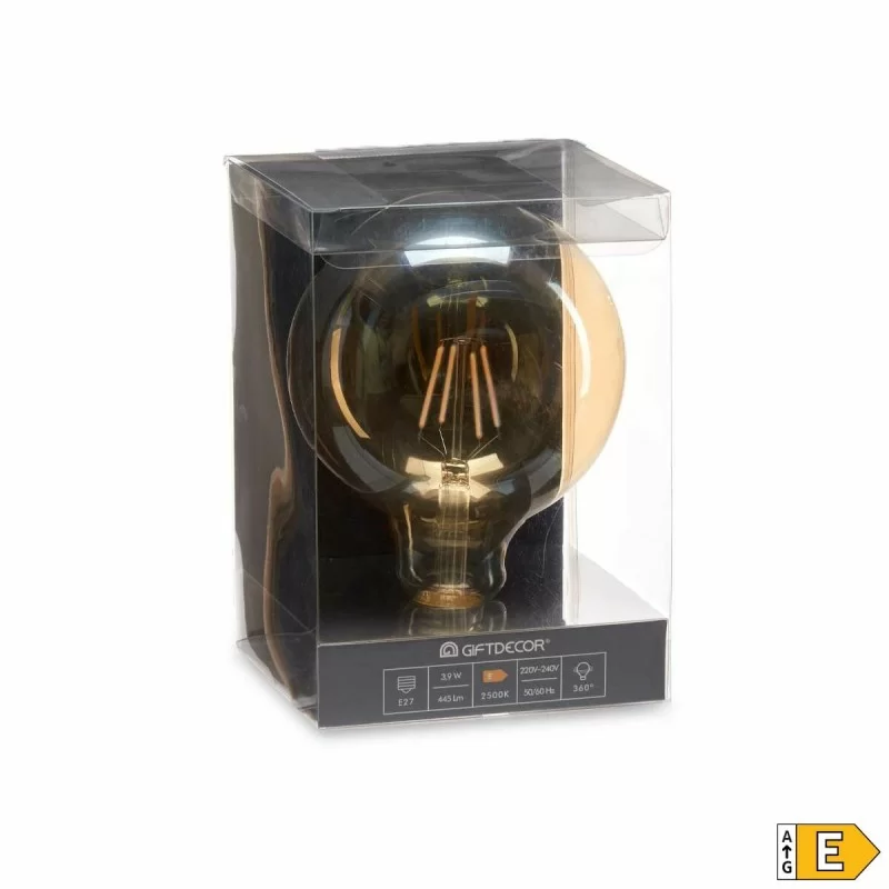 LED lamp Vintage E27 Transparent 4 W 12,5 x...