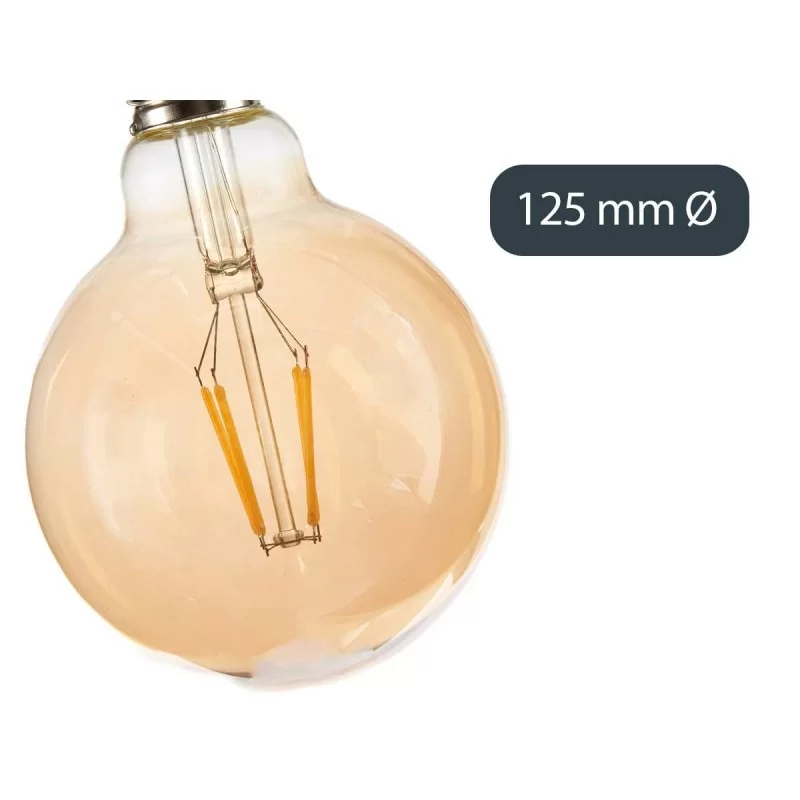 LED lamp Vintage E27 Transparent 4 W 12,5 x...