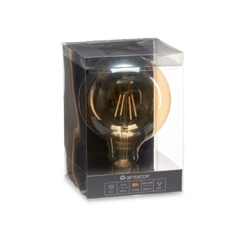 LED lamp Vintage E27 Transparent 4 W 12,5 x...